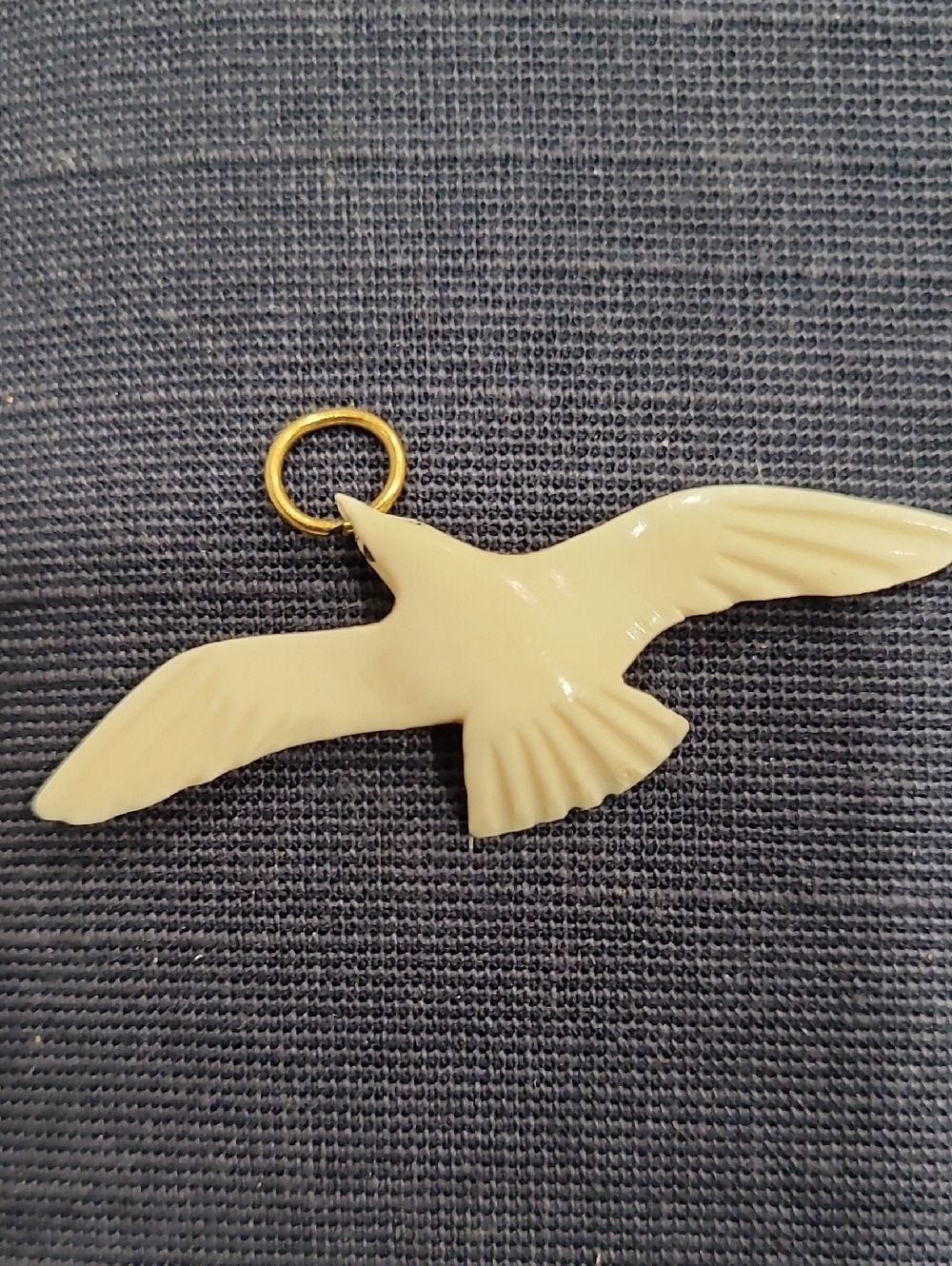 Pendant Carved Seagull Beach Jewelry